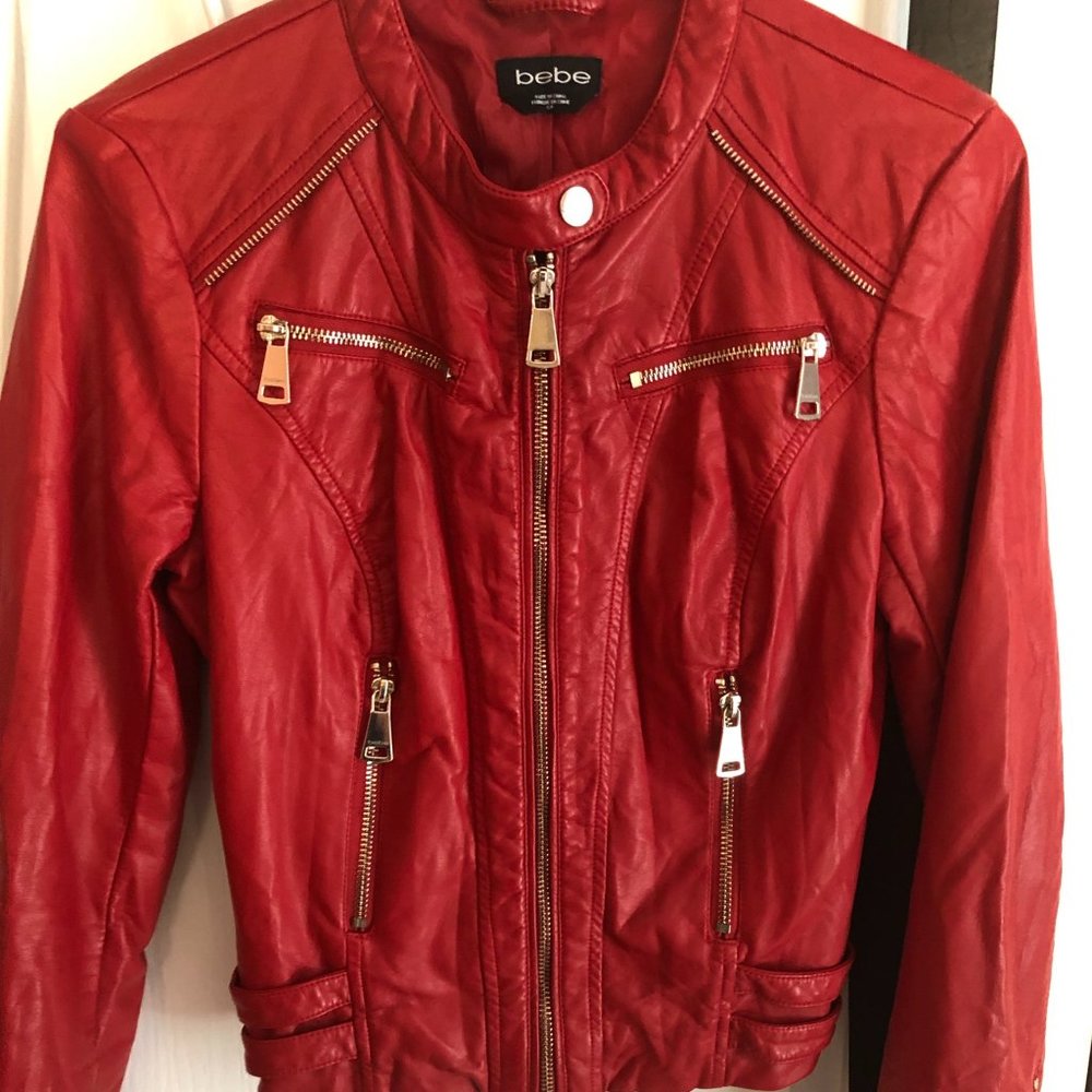 Red vegan leather from bebe